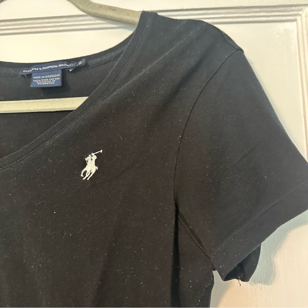 Ralph Lauren Polo V Neck T Shirt - size small - Picture 3 of 6